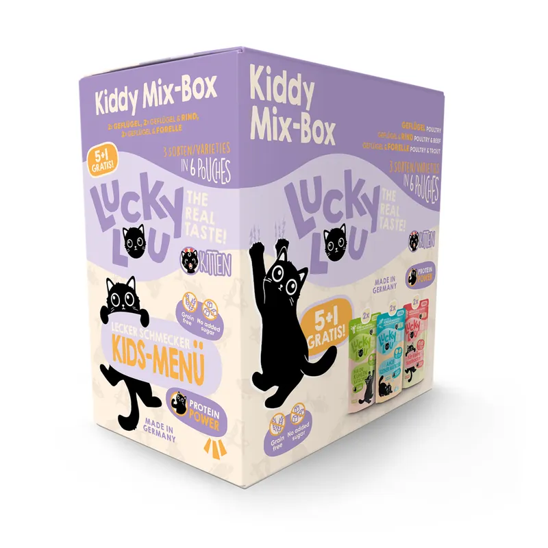 Lucky Lou Kitten Multipack 5+1 125 g Markenware